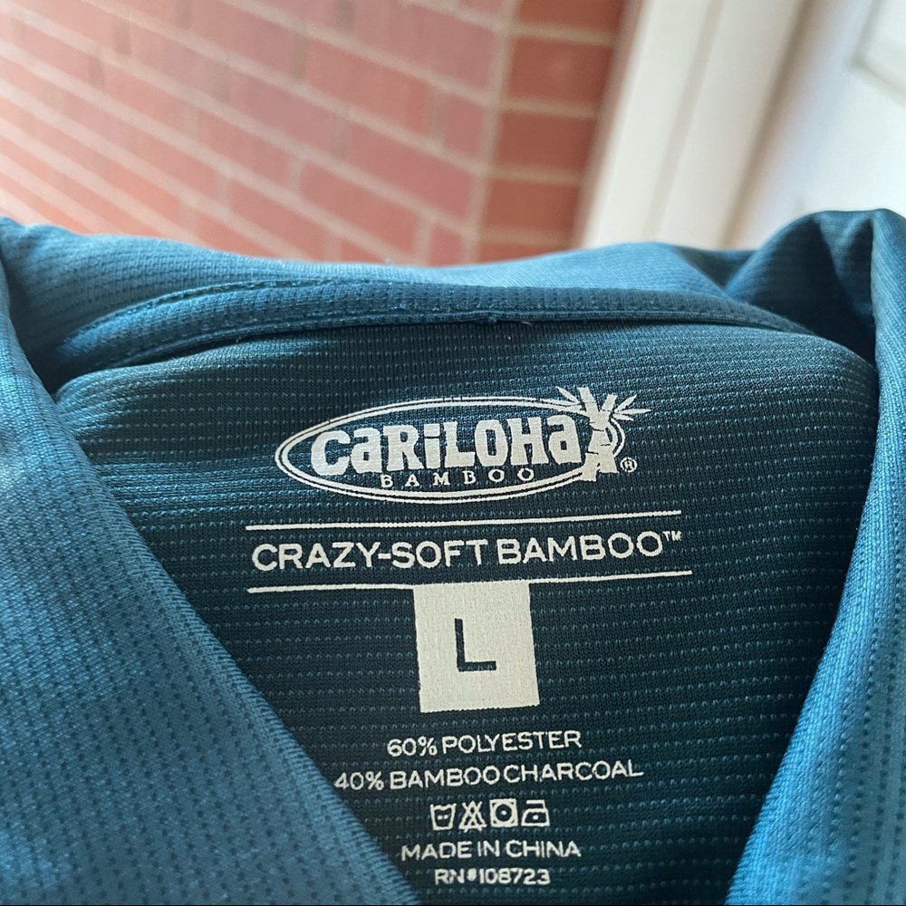 Cariloha Short Sleeve Polo Shirt Size Large